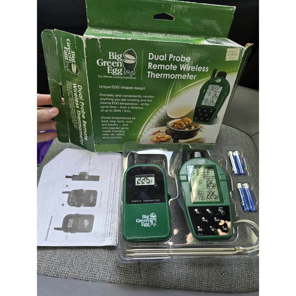 Big Green Egg Dual Probe Remote Wireless Thermometer Model # 116383